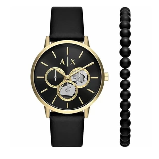 Armani Exchange Cayde men watch set black