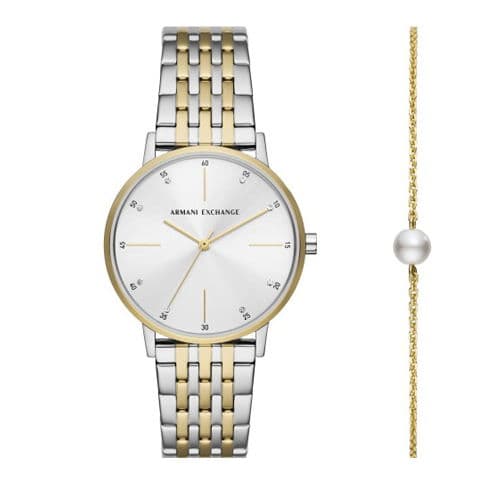 Armani Exchange women watch set with 2 pcs 