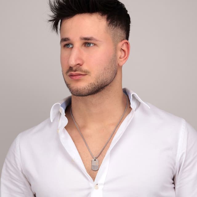 سلسال من مازيراتى للرجال استيل فضى و معدنى