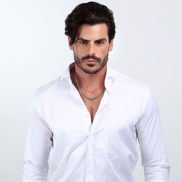 سلسال من مازيراتى للرجال لون فضى