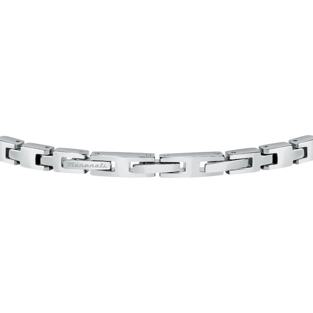 Maserati logo bracelet for gent stainless steel silver , Black 
