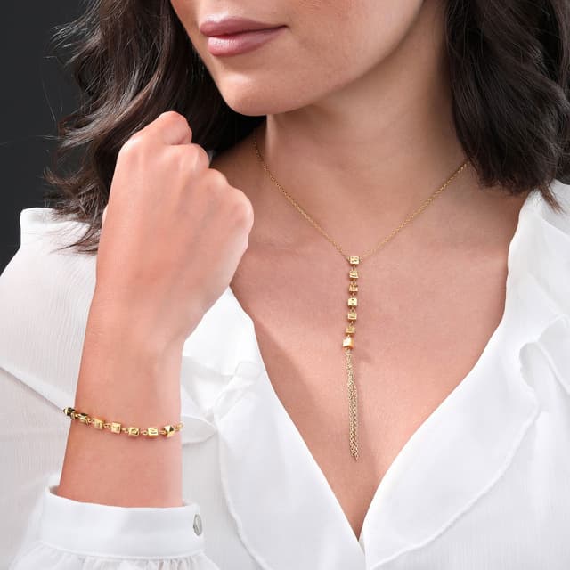 اسوارة كيوبت من بوليس للنساء استيل لون ذهبى 