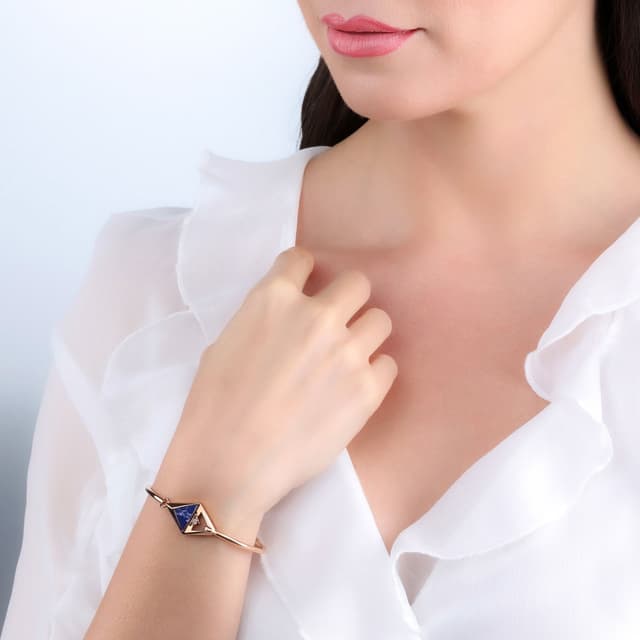 Police DELTA bangle for women stainless steel rose gold