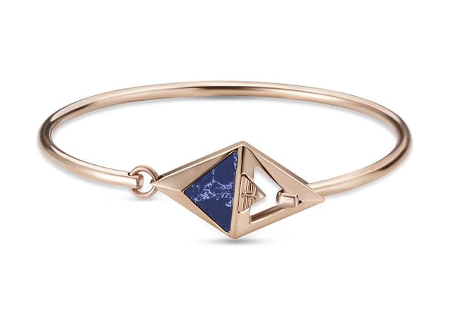 Police DELTA bangle for women stainless steel rose gold