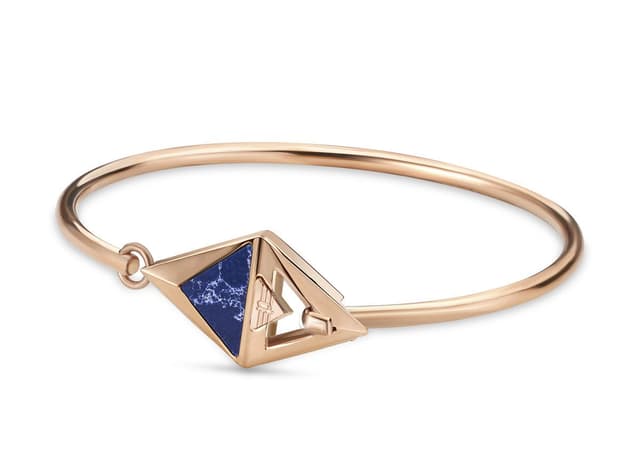 Police DELTA bangle for women stainless steel rose gold