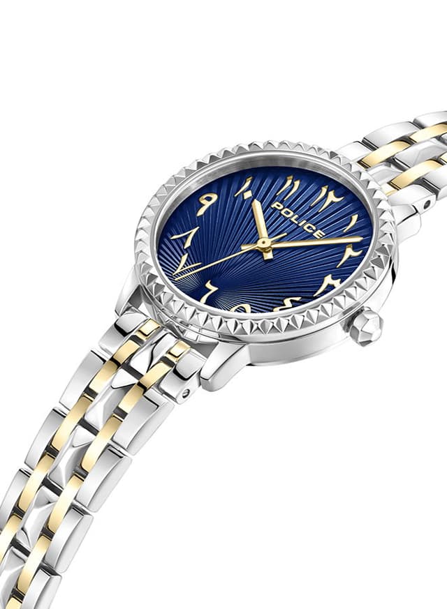 Police watch for women with Arabic number steel gold , Blue 