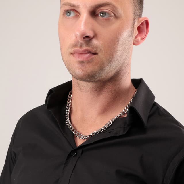 Sector Rude Necklace For Men Stainless Steel Silver