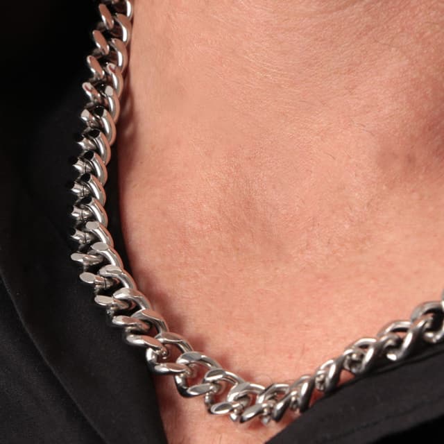 Sector Rude Necklace For Men Stainless Steel Silver
