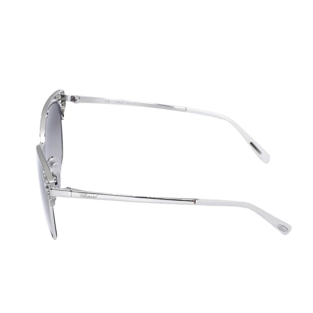 Chopard Women's Sunglasses - Silver Frame & Crystal 