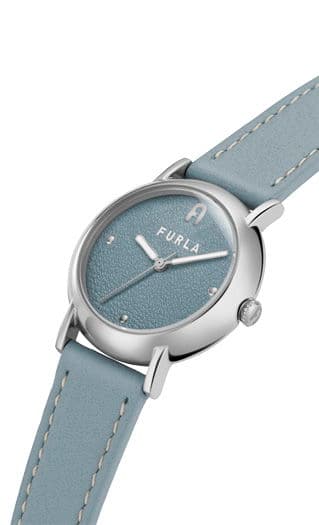 Furla Watch For Women - Elegance Blue Leather