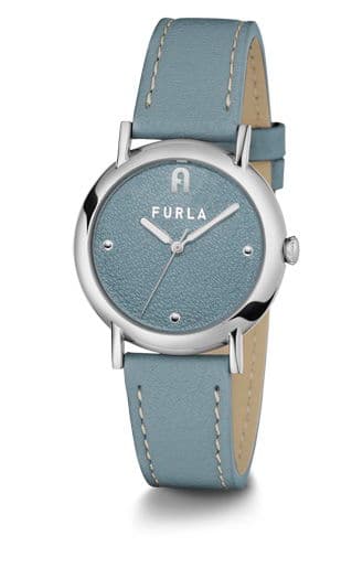 Furla Watch For Women - Elegance Blue Leather