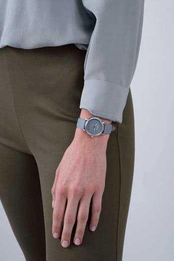 Furla Watch For Women - Elegance Blue Leather