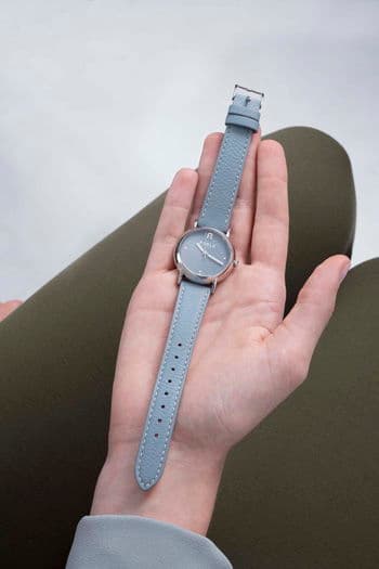 Furla Watch For Women - Elegance Blue Leather