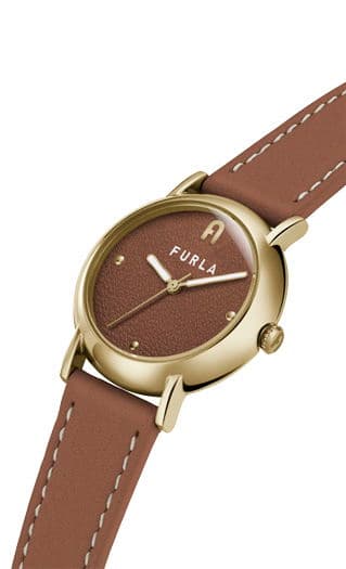 Furla Nude Watch For Women Brown Leather 