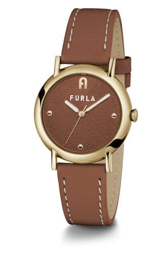 Furla Nude Watch For Women Brown Leather 