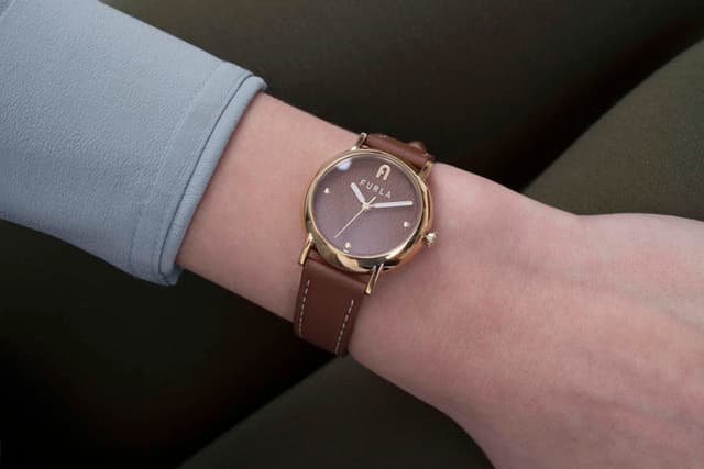 Furla Nude Watch For Women Brown Leather 