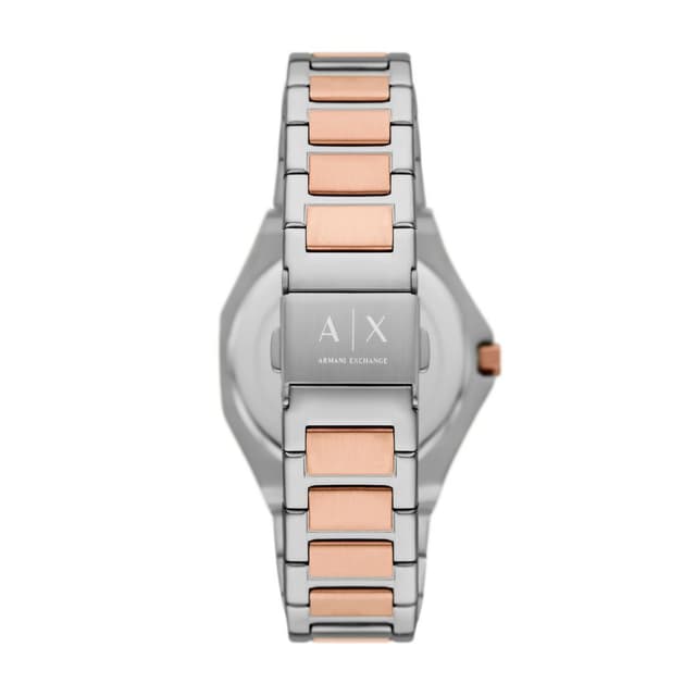 Armani Exchange ladies watch stainless steel rose gold